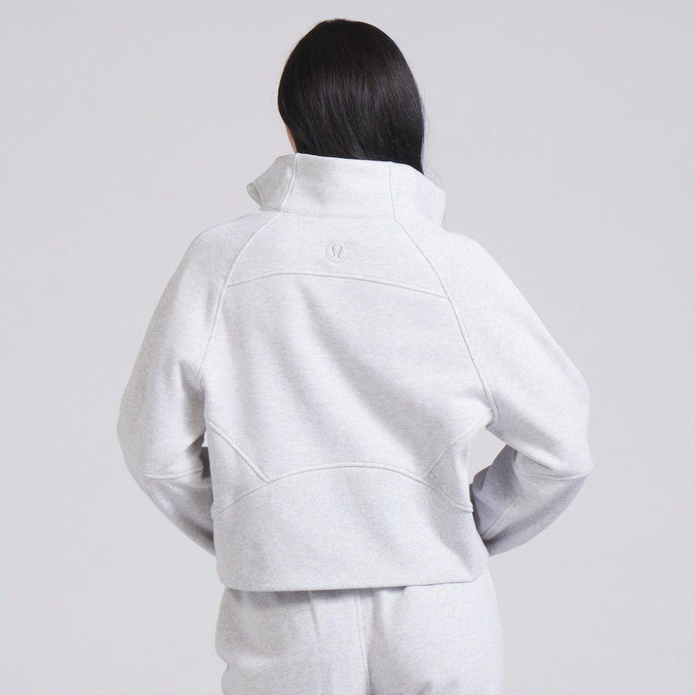 NHL Heather Gray|Heather Gray Vancouver Canucks lululemon Women's Scuba Oversized Half Zip Top