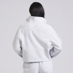 NHL Heather Gray|Heather Gray Vancouver Canucks lululemon Women's Scuba Oversized Half Zip Top