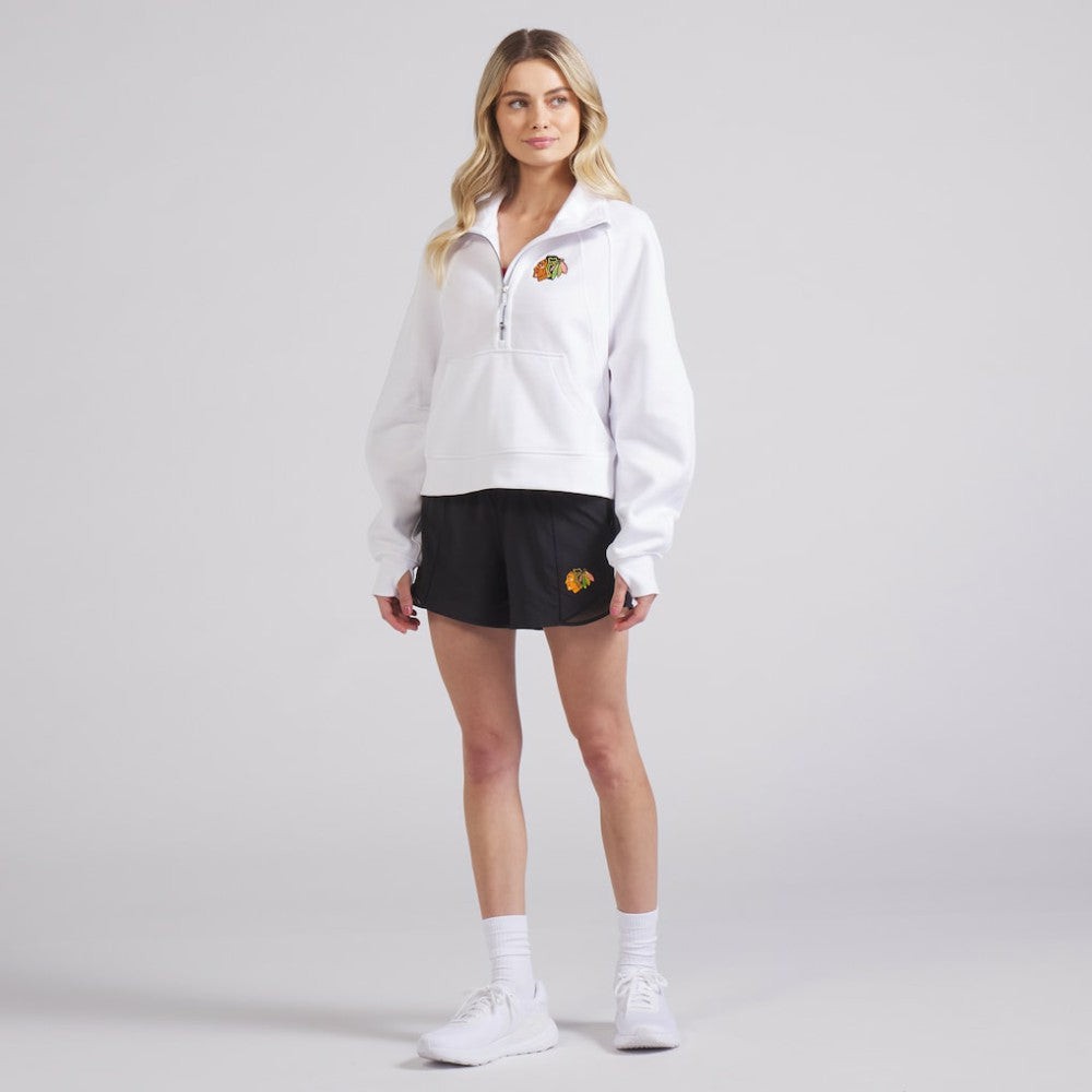 NHL White|White Chicago Blackhawks lululemon Women's Scuba Oversized Half Zip Top