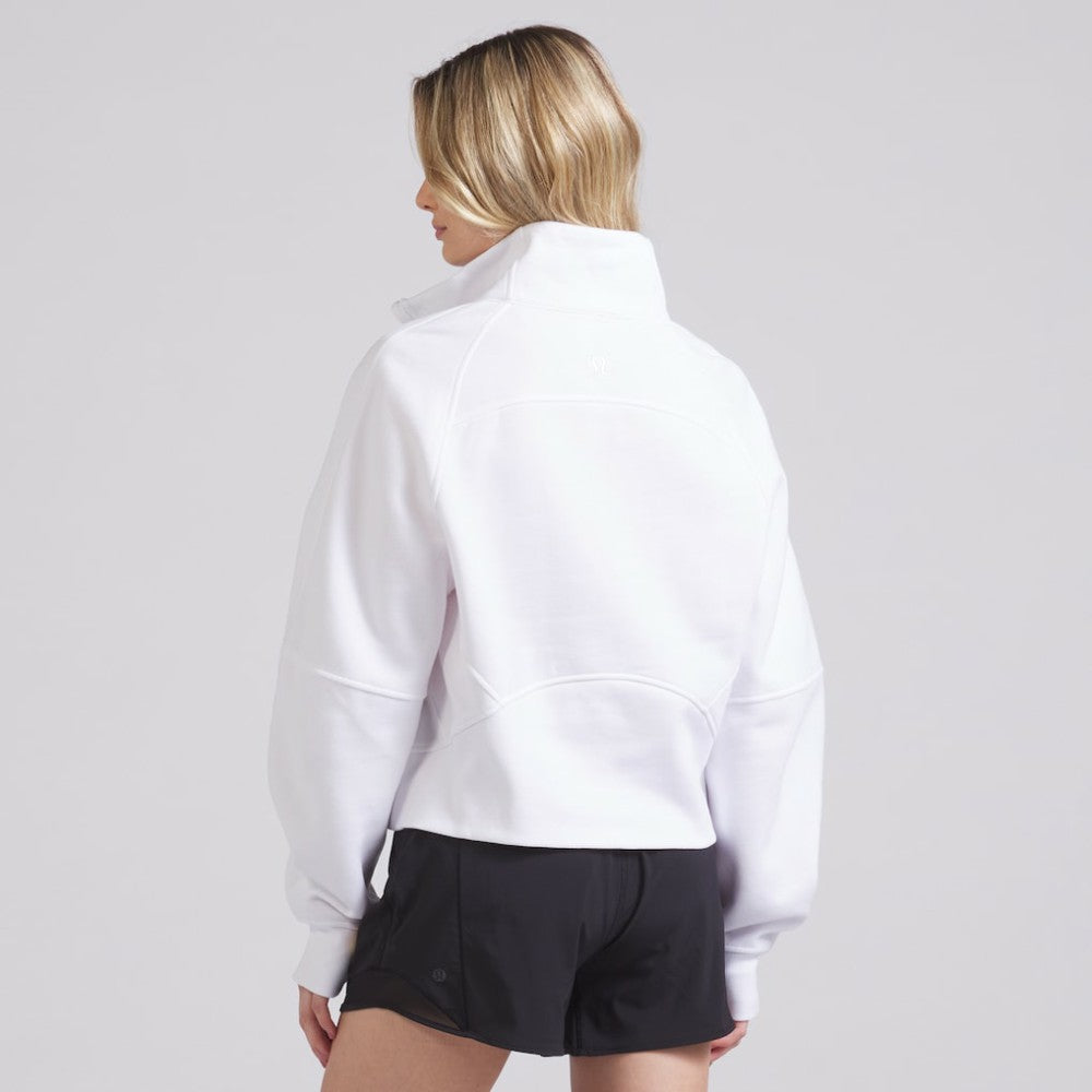 NHL White|White Chicago Blackhawks lululemon Women's Scuba Oversized Half Zip Top