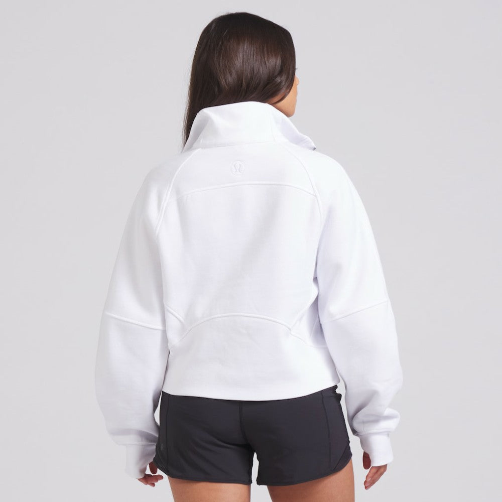NHL White|White Edmonton Oilers lululemon Women's Scuba Oversized Half Zip Top