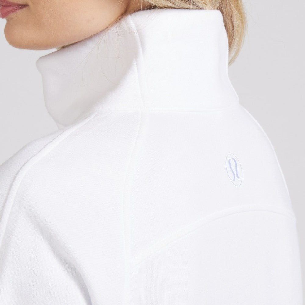 NHL White|White Seattle Kraken lululemon Women's Scuba Oversized Half Zip Top