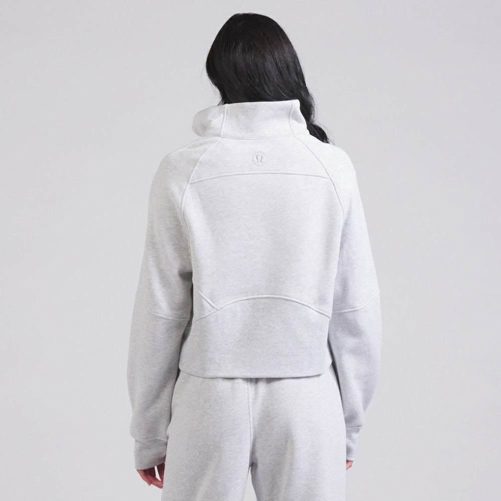 NHL Heather Gray|Heather Gray Edmonton Oilers lululemon Women's Scuba Oversized Half Zip Top