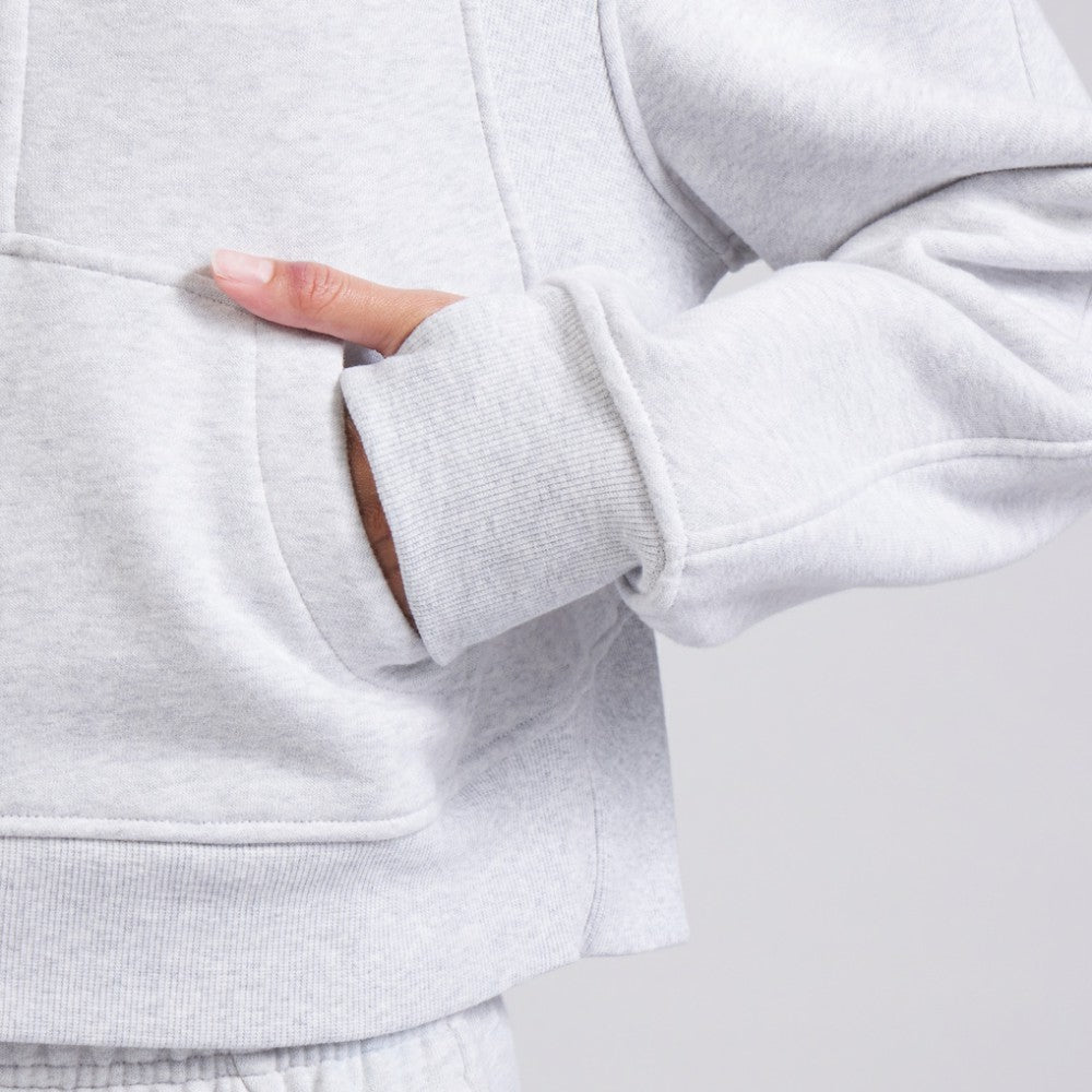 NHL Heather Gray|Heather Gray Edmonton Oilers lululemon Women's Scuba Oversized Half Zip Top