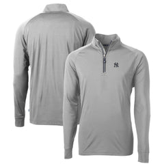 MLB New York Yankees Cutter & Buck Big & Tall Adapt Eco Knit Stretch Recycled Quarter-Zip Pullover Top