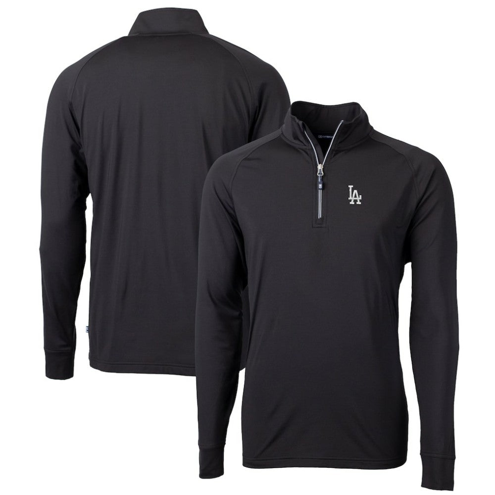 MLB Los Angeles Dodgers Cutter & Buck Big & Tall Adapt Eco Knit Stretch Recycled Quarter-Zip Pullover Top