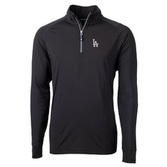 MLB Los Angeles Dodgers Cutter & Buck Big & Tall Adapt Eco Knit Stretch Recycled Quarter-Zip Pullover Top