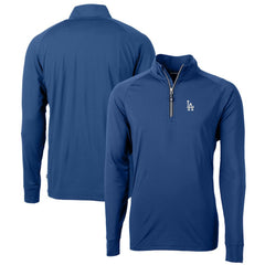 MLB Los Angeles Dodgers Cutter & Buck Big & Tall Adapt Eco Knit Stretch Recycled Quarter-Zip Pullover Top