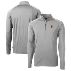 MLB Baltimore Orioles Cutter & Buck Big & Tall Adapt Eco Knit Stretch Recycled Quarter-Zip Pullover Top