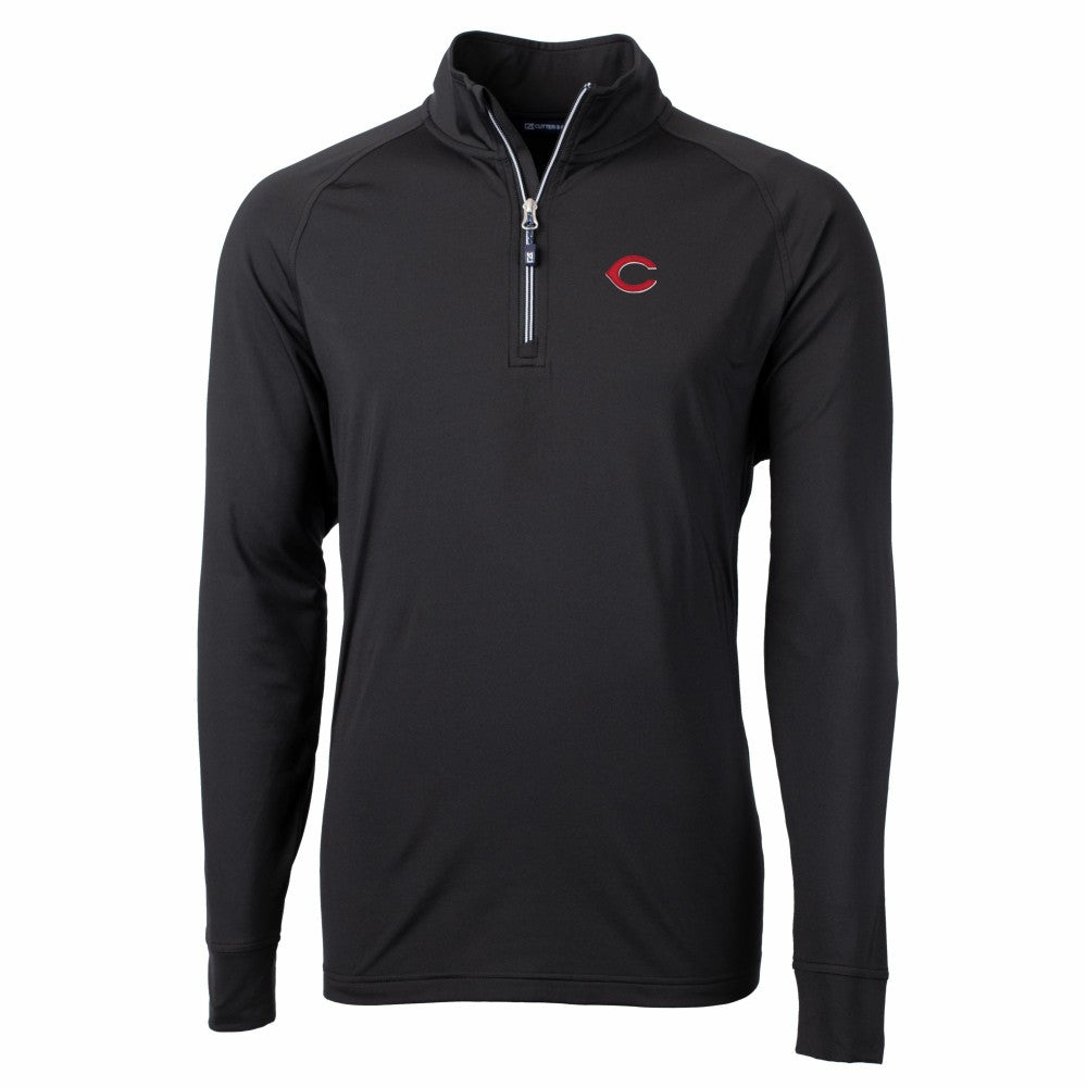 MLB Cincinnati Reds Cutter & Buck Big & Tall Adapt Eco Knit Stretch Recycled Quarter-Zip Pullover Top