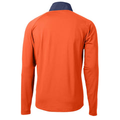 MLB Detroit Tigers Cutter & Buck Adapt Eco Knit Hybrid Recycled Quarter-Zip Jacket