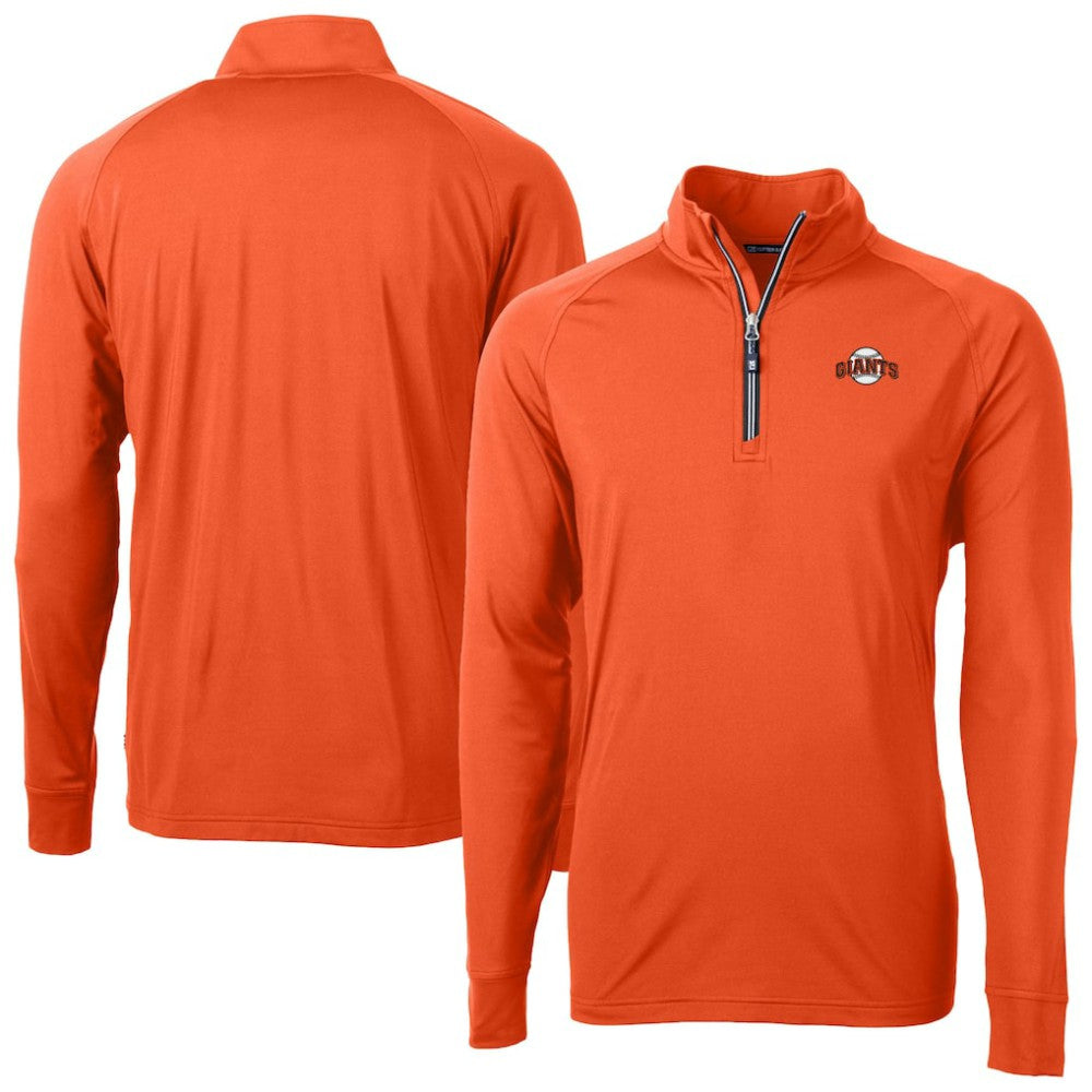 MLB San Francisco Giants Cutter & Buck  Adapt Eco Knit Stretch Recycled Quarter-Zip Pullover Top