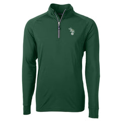 MLB Athletics Cutter & Buck Stomper Adapt Eco Knit Stretch Recycled Quarter-Zip Pullover Top