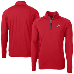MLB Cincinnati Reds Cutter & Buck Patriotic Logo Adapt Eco Knit Stretch Recycled Quarter-Zip Pullover Top