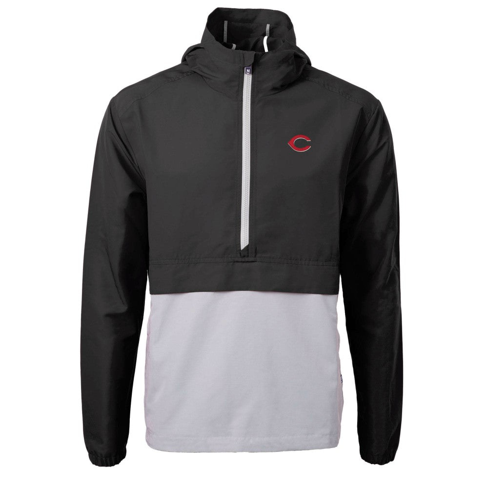 MLB Cincinnati Reds Cutter & Buck Charter Eco Recycled Half-Zip Anorak Jacket