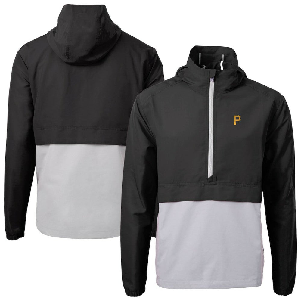 MLB Pittsburgh Pirates Cutter & Buck Charter Eco Recycled Half-Zip Anorak Jacket
