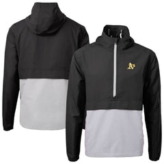 MLB Athletics Cutter & Buck Charter Eco Recycled Half-Zip Anorak Jacket