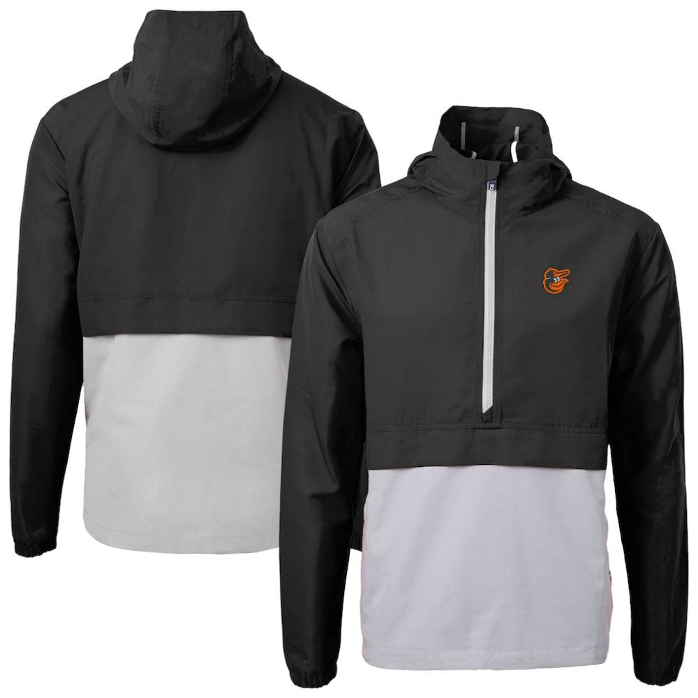 MLB Baltimore Orioles Cutter & Buck Charter Eco Recycled Half-Zip Anorak Jacket