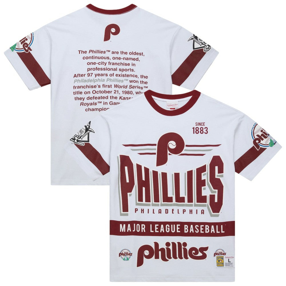 MLB Philadelphia Phillies Mitchell & Ness Cooperstown Collection Team Origins Premium T-Shirt
