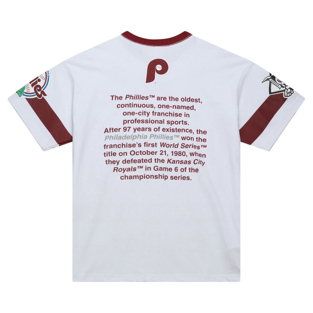 MLB Philadelphia Phillies Mitchell & Ness Cooperstown Collection Team Origins Premium T-Shirt