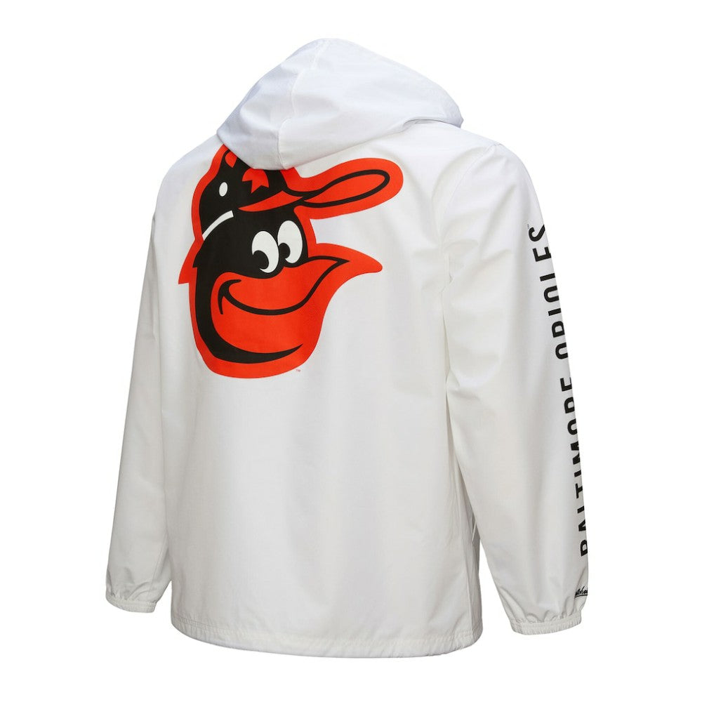 MLB Baltimore Orioles Mitchell & Ness Vintage Full-Snap Hooded Coaches Jacket