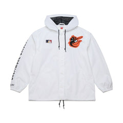 MLB Baltimore Orioles Mitchell & Ness Vintage Full-Snap Hooded Coaches Jacket