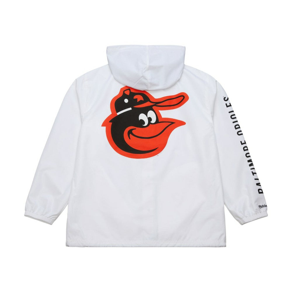 MLB Baltimore Orioles Mitchell & Ness Vintage Full-Snap Hooded Coaches Jacket