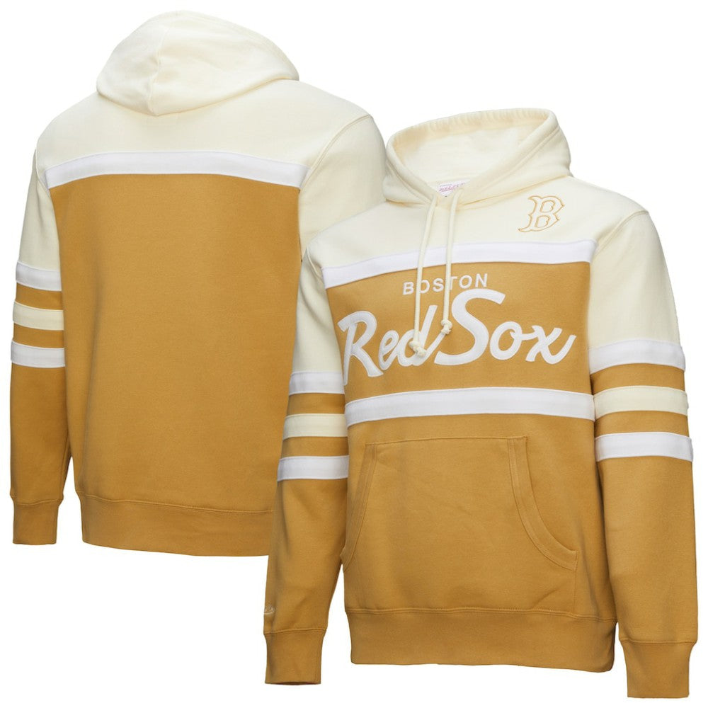 MLB Boston Red Sox Mitchell & Ness Head Coach Pullover Hoodie