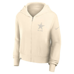 Women's Glory Cropped Full-Zip Hoodie - Dallas Cowboys