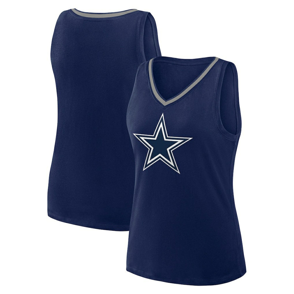Logo Athletic Women's Stellar Win V-Neck Tank Top - Dallas Cowboys