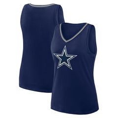 Logo Athletic Women's Stellar Win V-Neck Tank Top - Dallas Cowboys