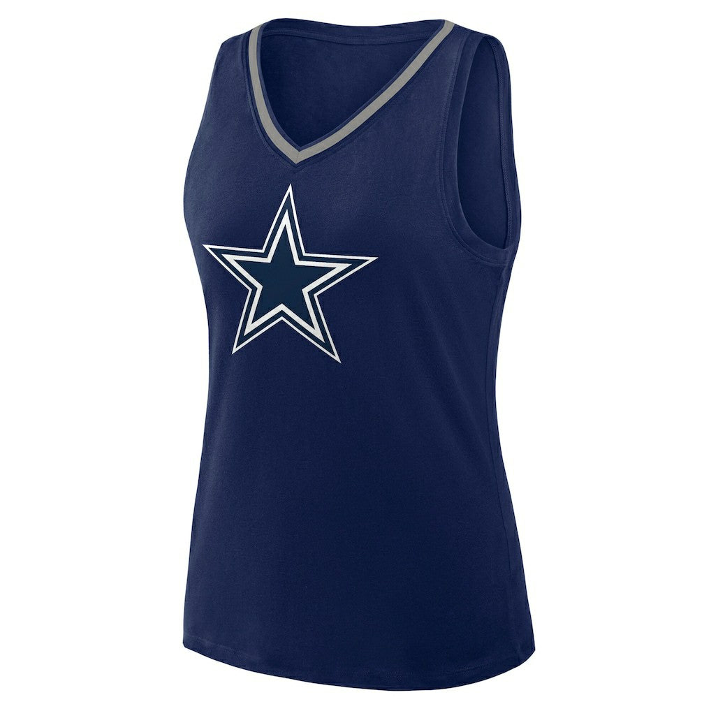 Logo Athletic Women's Stellar Win V-Neck Tank Top - Dallas Cowboys