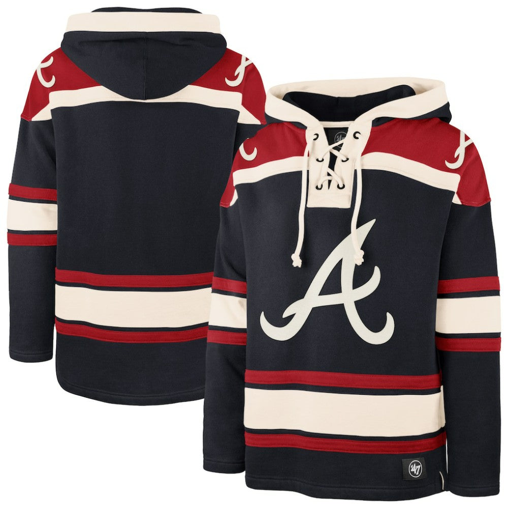 MLB Atlanta Braves '47 Superior Lacer Pullover Hoodie