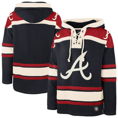 MLB Atlanta Braves '47 Superior Lacer Pullover Hoodie