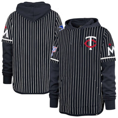 MLB Minnesota Twins '47 Pinstripe Double Header Pullover Hoodie