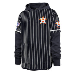 MLB Houston Astros '47 Pinstripe Double Header Pullover Hoodie