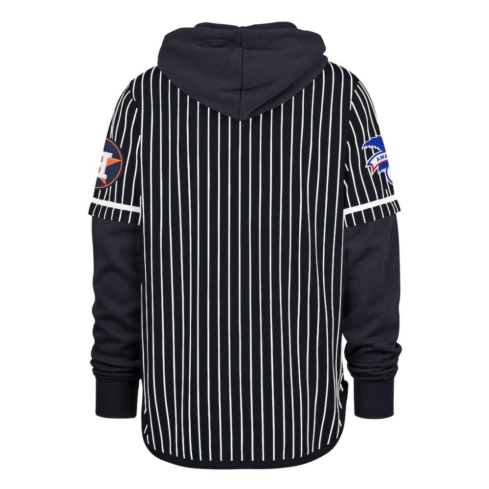 MLB Houston Astros '47 Pinstripe Double Header Pullover Hoodie