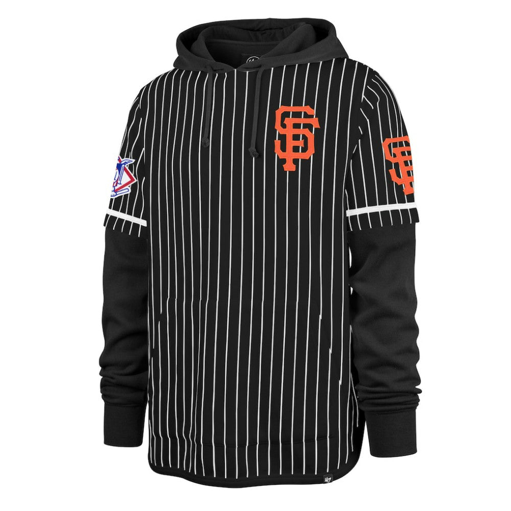 MLB San Francisco Giants '47 Pinstripe Double Header Pullover Hoodie