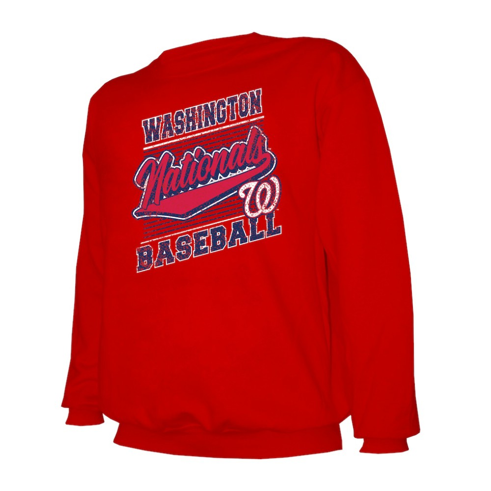 MLB Washington Nationals Stitches Lightweight Crew Sweatshirt