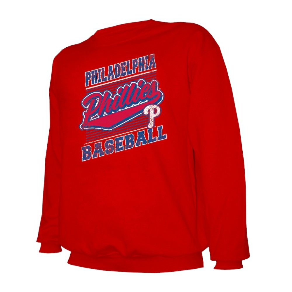 MLB Philadelphia Phillies Stitches Lightweight Crew Sweatshirt