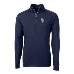MLB Kansas City Royals Cutter & Buck Adapt Eco Knit Stretch Recycled Quarter-Zip Pullover Top