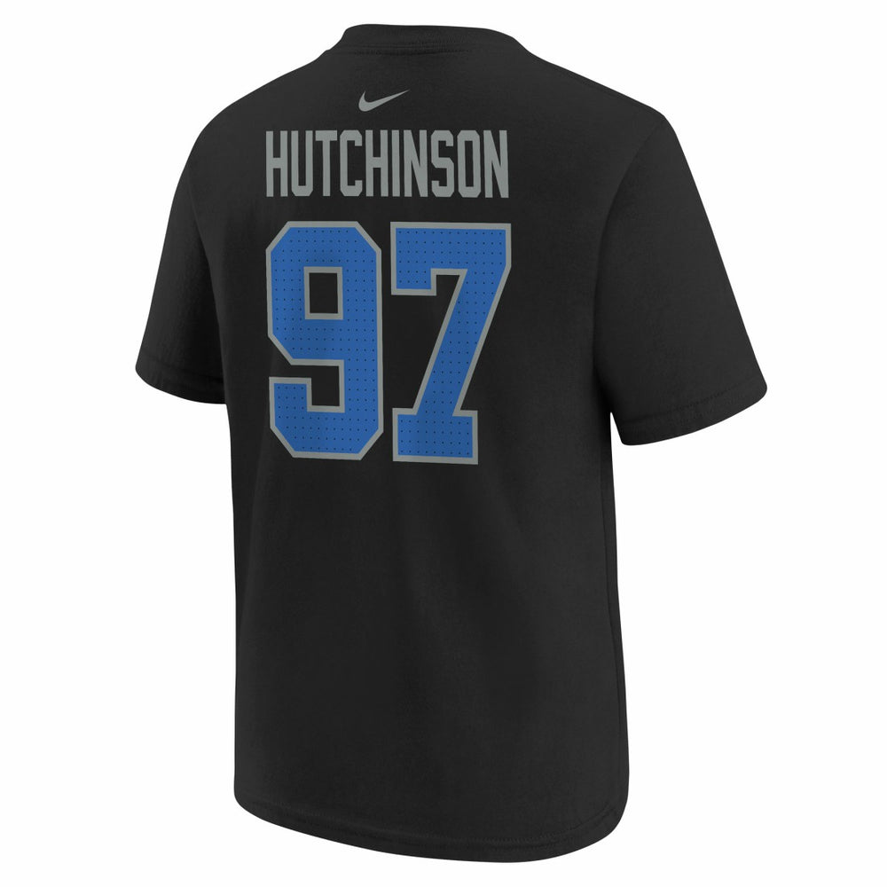 Aidan Hutchinson  Player Name & Number T-Shirt - Detroit Lions