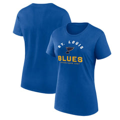 NHL Blue St. Louis Blues Logo Athletic Women's Unrivaled T-Shirt