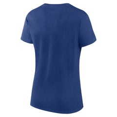 NHL Blue Vancouver Canucks Logo Athletic Women's Unrivaled T-Shirt