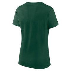 NHL Green Minnesota Wild Logo Athletic Women's Unrivaled T-Shirt