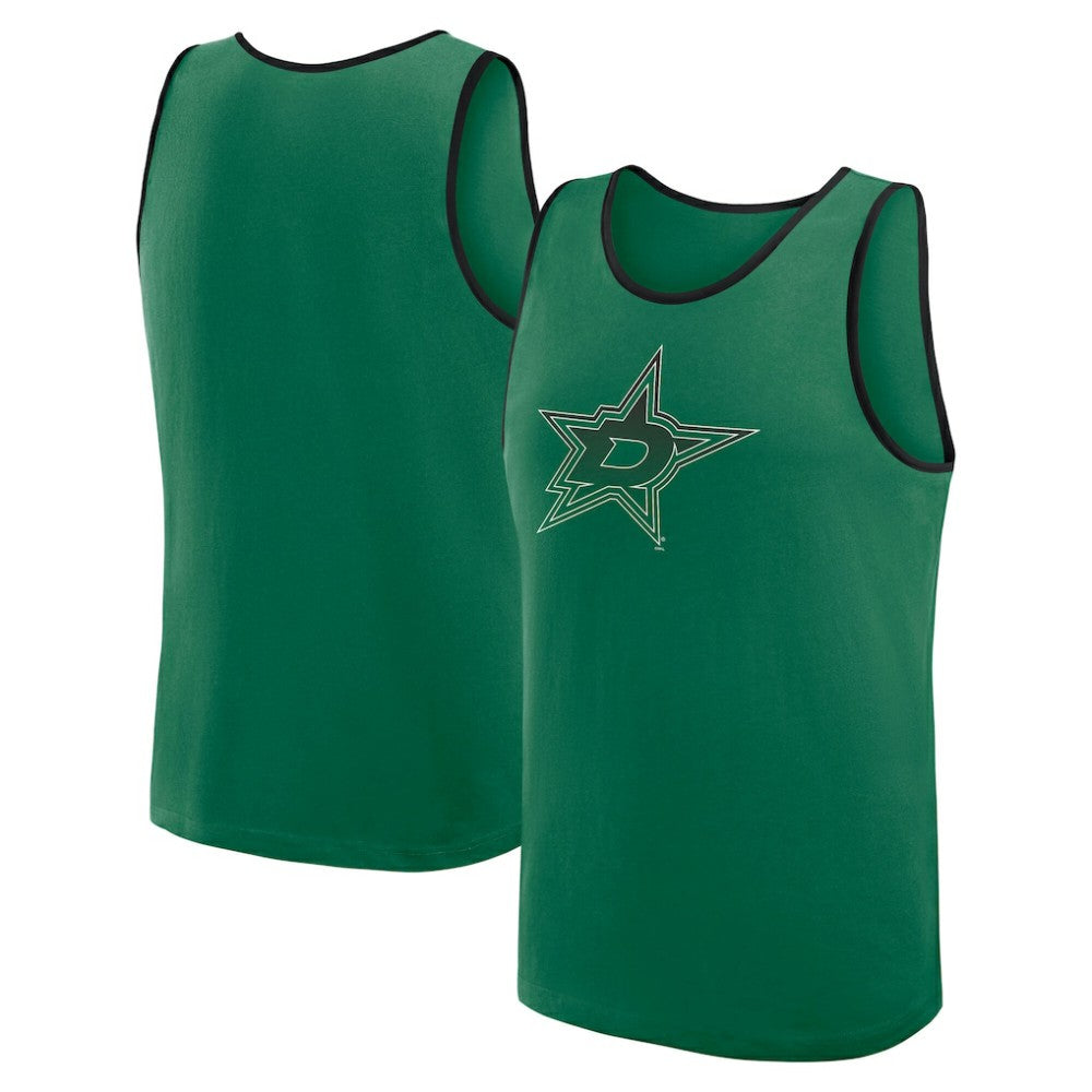 NHL Kelly Green Dallas Stars Logo Athletic Unmatched Success Tank Top