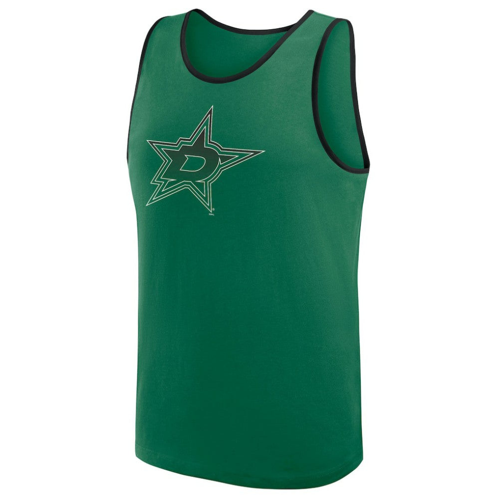 NHL Kelly Green Dallas Stars Logo Athletic Unmatched Success Tank Top