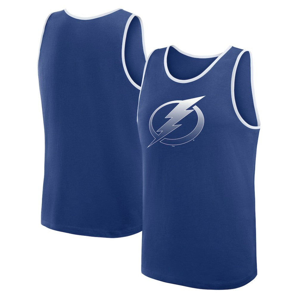NHL Blue Tampa Bay Lightning Logo Athletic Unmatched Success Tank Top