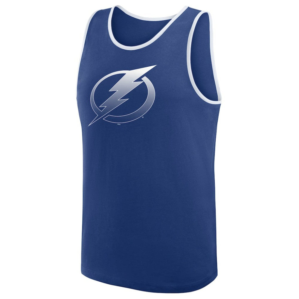NHL Blue Tampa Bay Lightning Logo Athletic Unmatched Success Tank Top