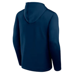 NHL Navy Seattle Kraken Logo Athletic Head Start Pullover Hoodie